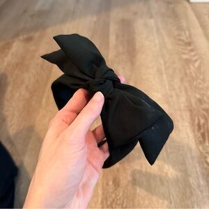 Foxblood black bow headband Fair condition a few stains see photos for details